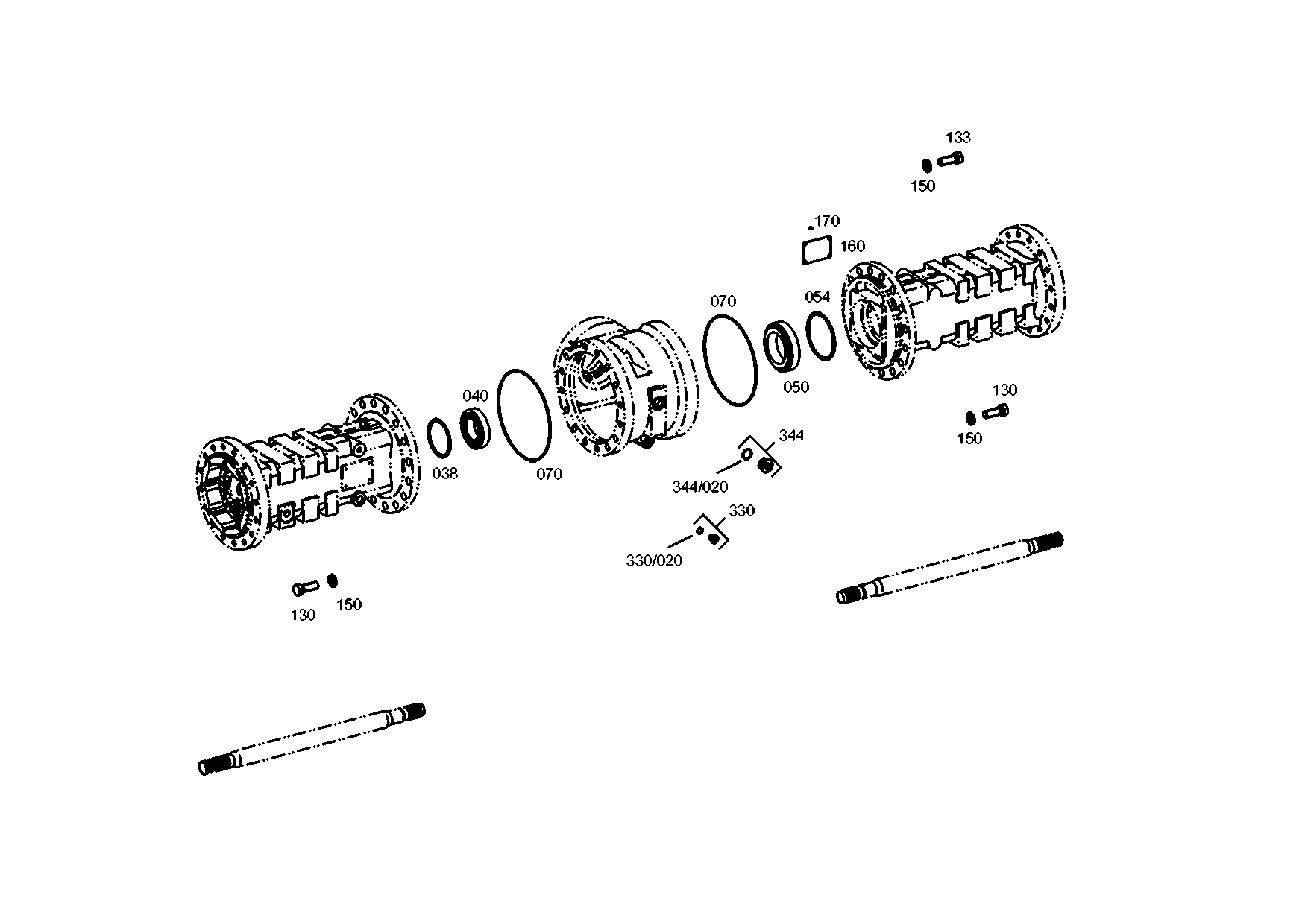 drawing for JCB 002287779 - ROLLER BEARING (figure 3)