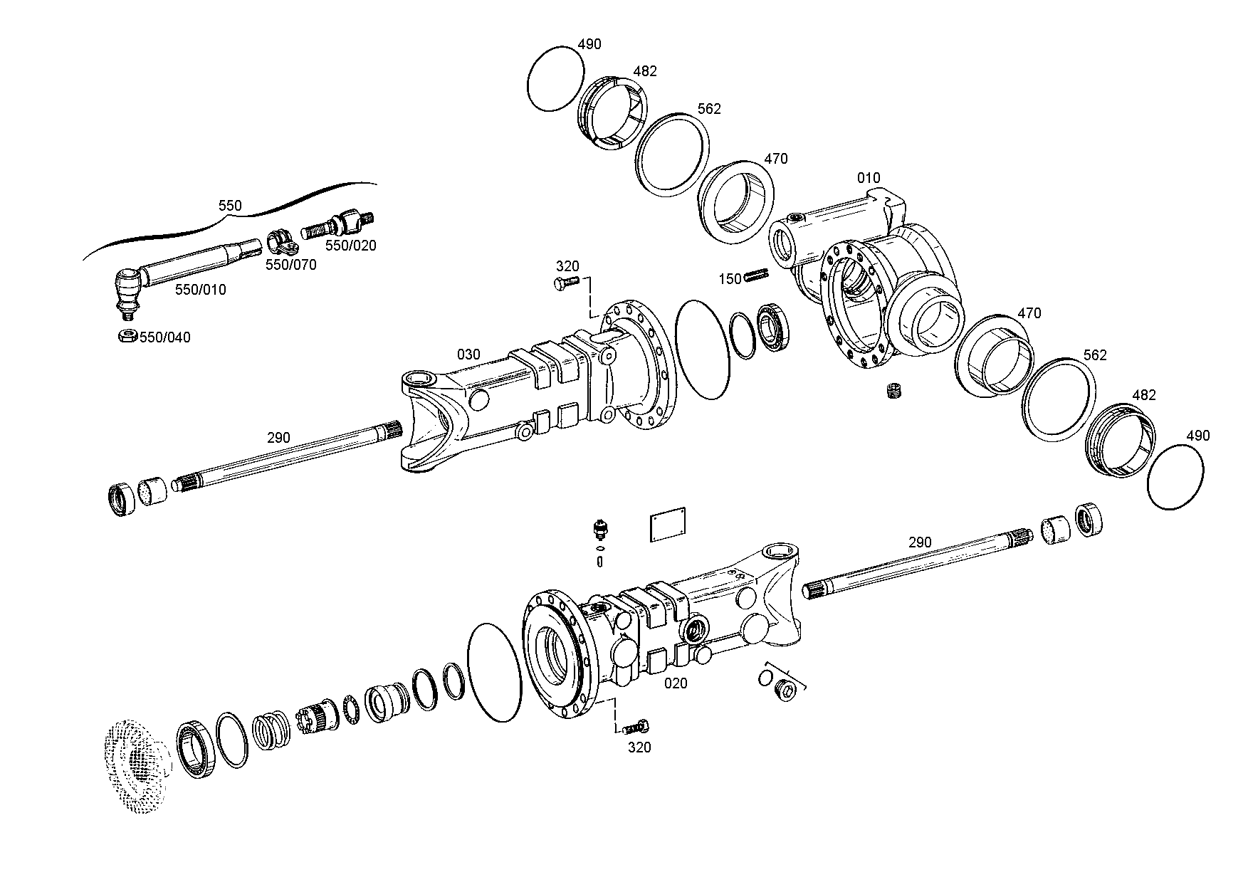 drawing for REFORMWERK 240230954 - AXLE CASING (figure 1)