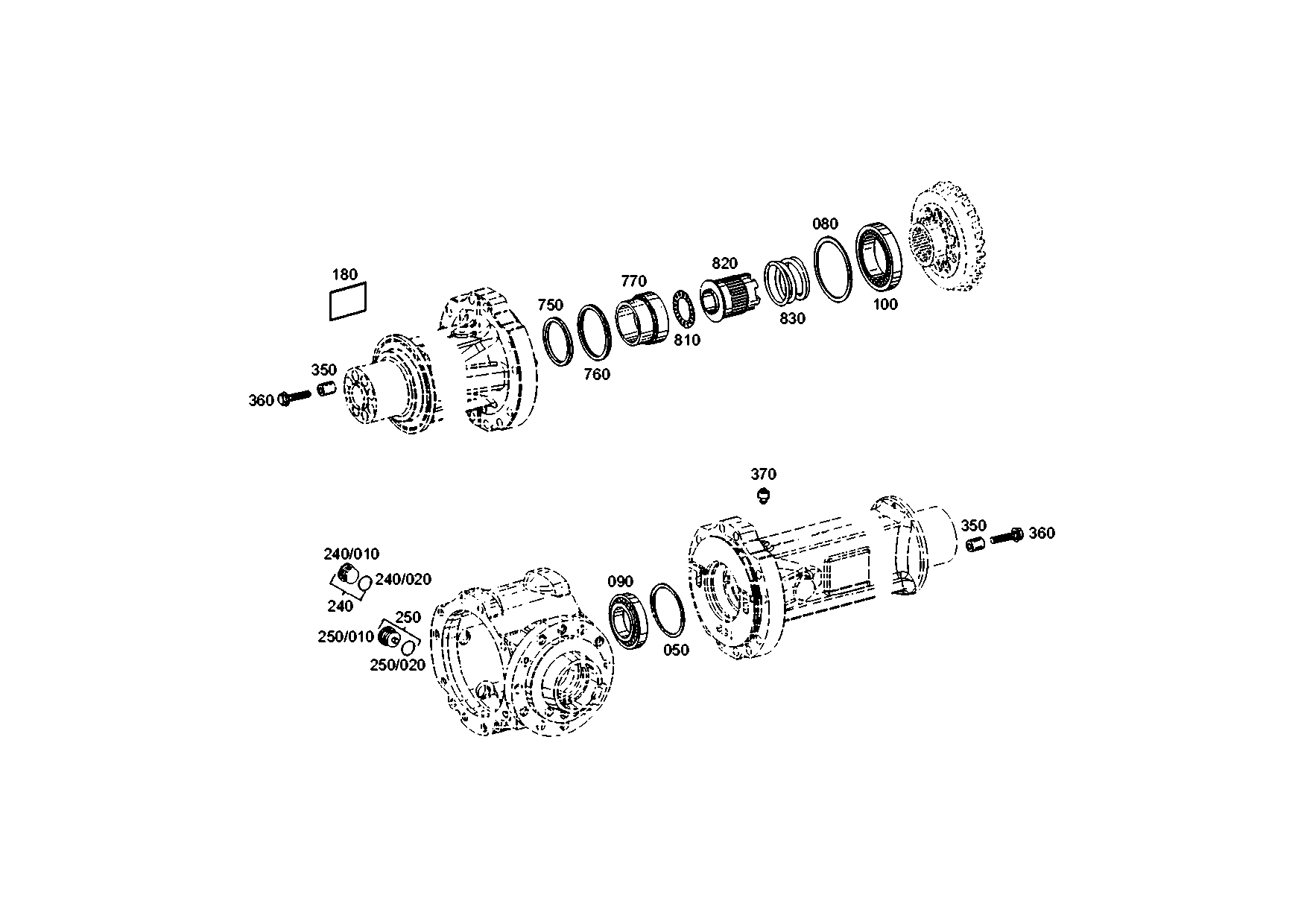 drawing for JOHN DEERE F437156 - FOUR-LIP RING (figure 3)