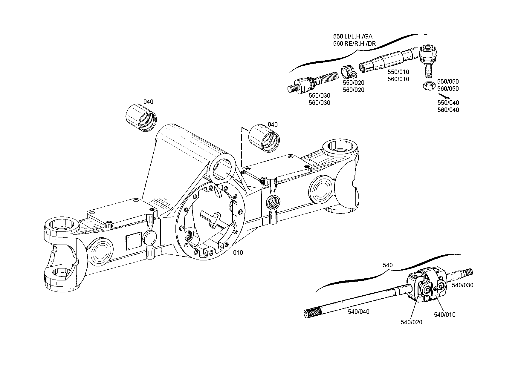 drawing for CNH NEW HOLLAND 71448642 - TIE ROD (figure 2)