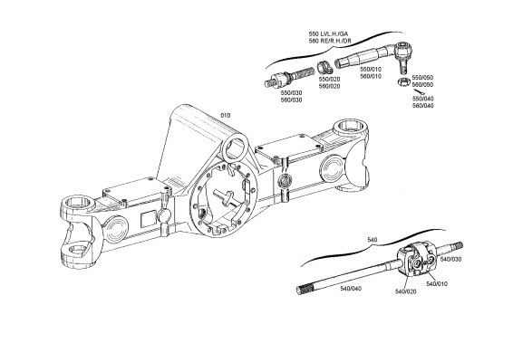 drawing for CNH NEW HOLLAND 71448642 - TIE ROD (figure 3)