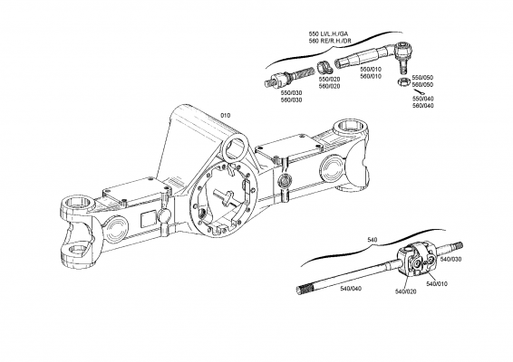 drawing for DOOSAN 0501.007.750 - TIE ROD (figure 3)