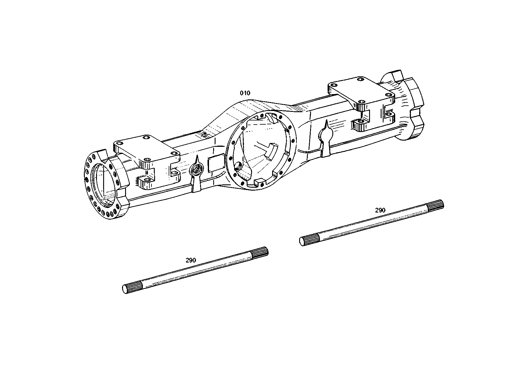 drawing for DOOSAN 1.405-00086 - STUB SHAFT (figure 1)