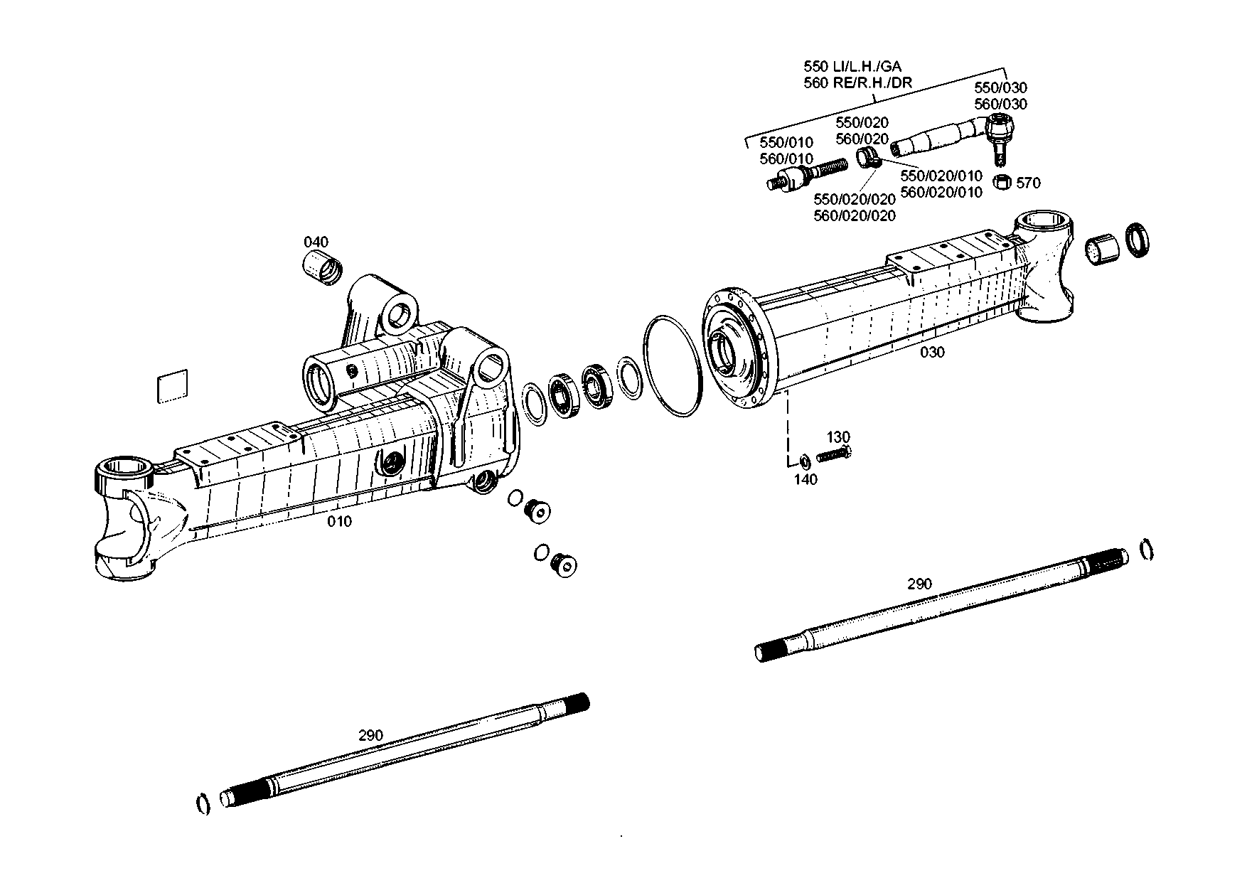 drawing for LIEBHERR GMBH 7027750 - TIE ROD (figure 4)