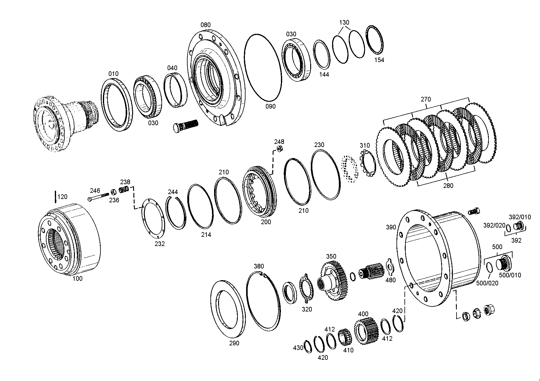 drawing for JOHN DEERE L152006 - INNER CLUTCH DISC (figure 2)