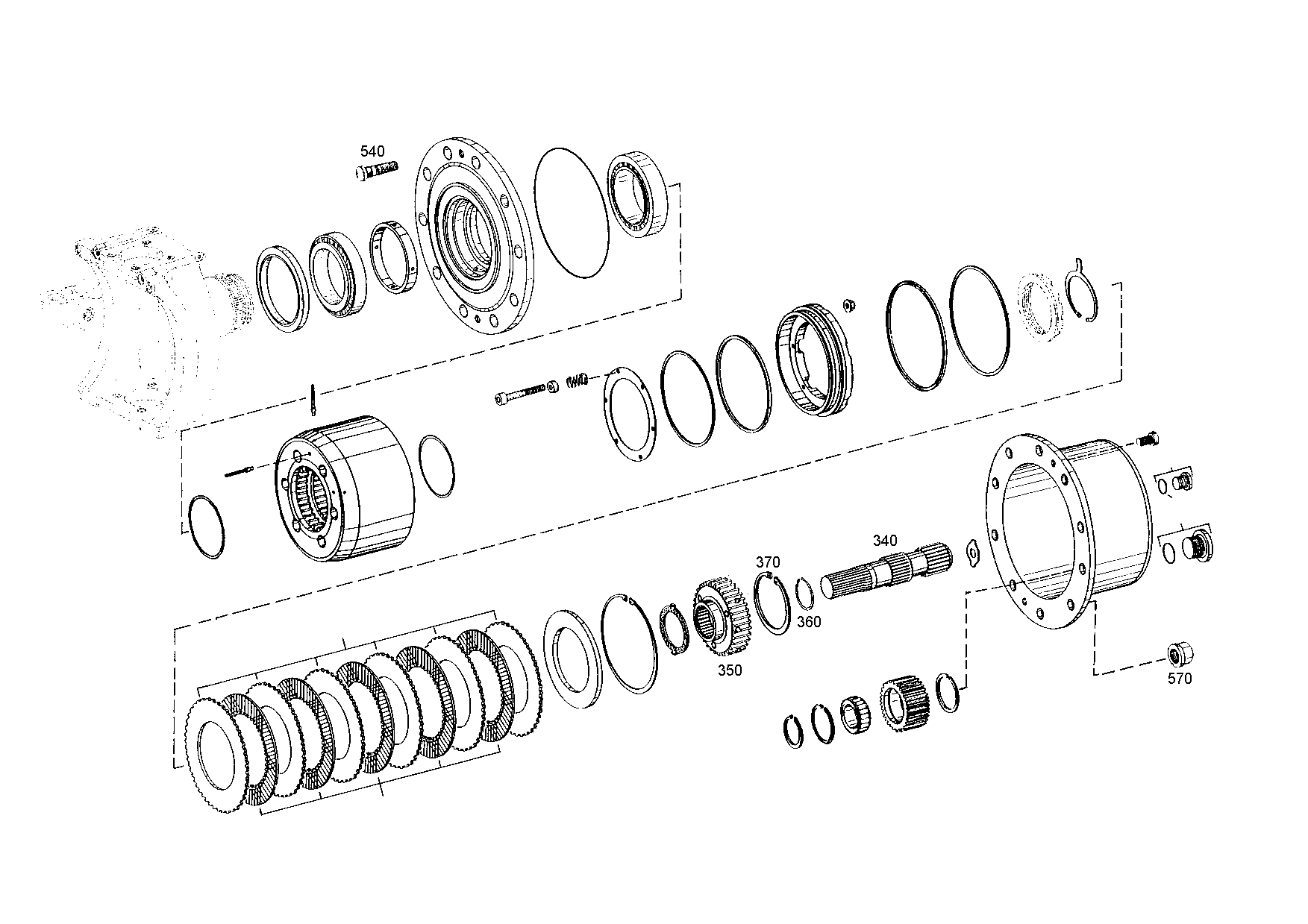 drawing for SENNEB.WA 029265 - DISC CARRIER (figure 1)