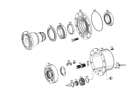 drawing for AGCO F380306020210 - PLANETARY GEAR (figure 4)