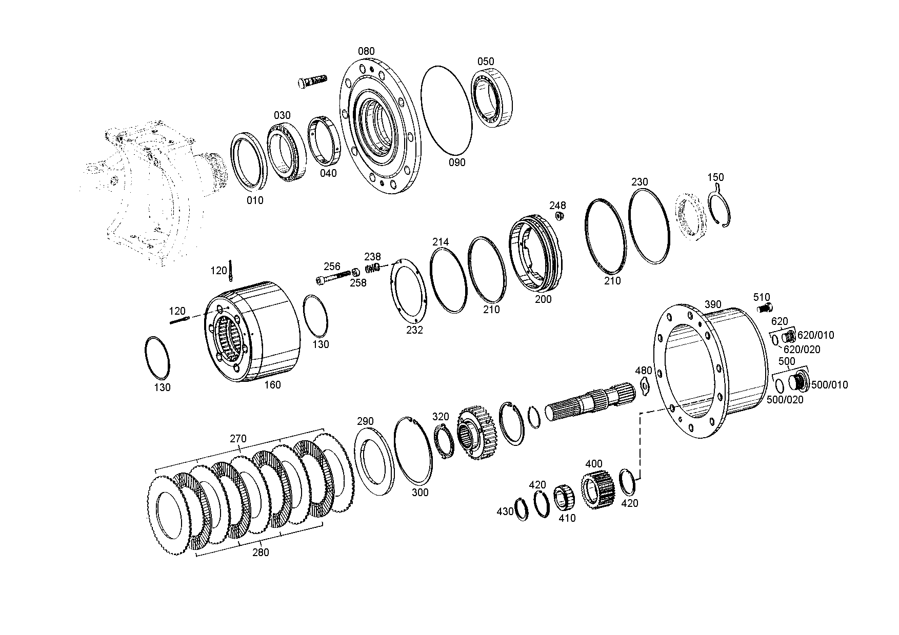 drawing for O & K 146 2673 - FRICTION PLATE (figure 4)