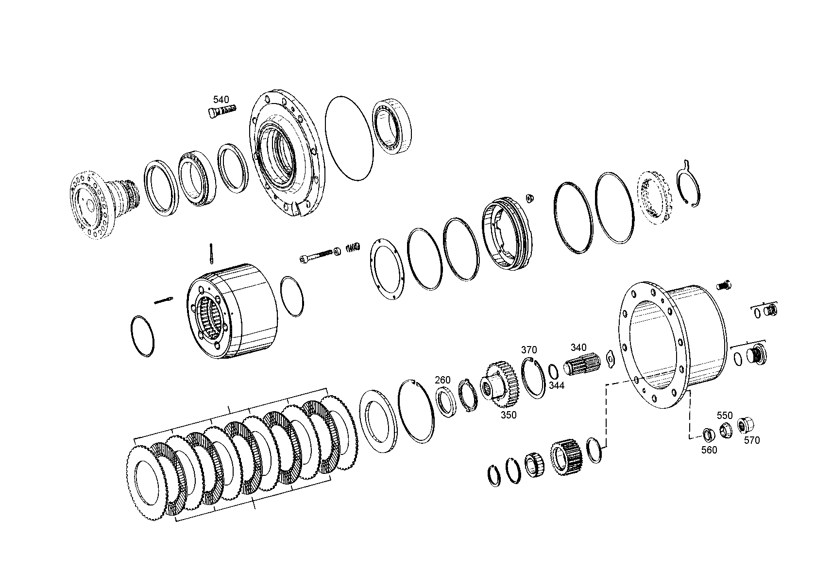 drawing for TEREX EQUIPMENT LIMITED 955709 - CENTERING RING (figure 1)