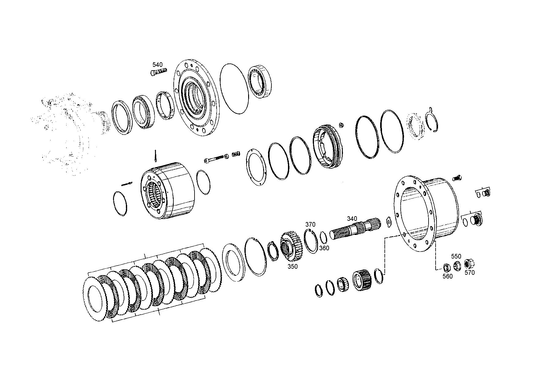 drawing for TEREX EQUIPMENT LIMITED 955709 - CENTERING RING (figure 2)