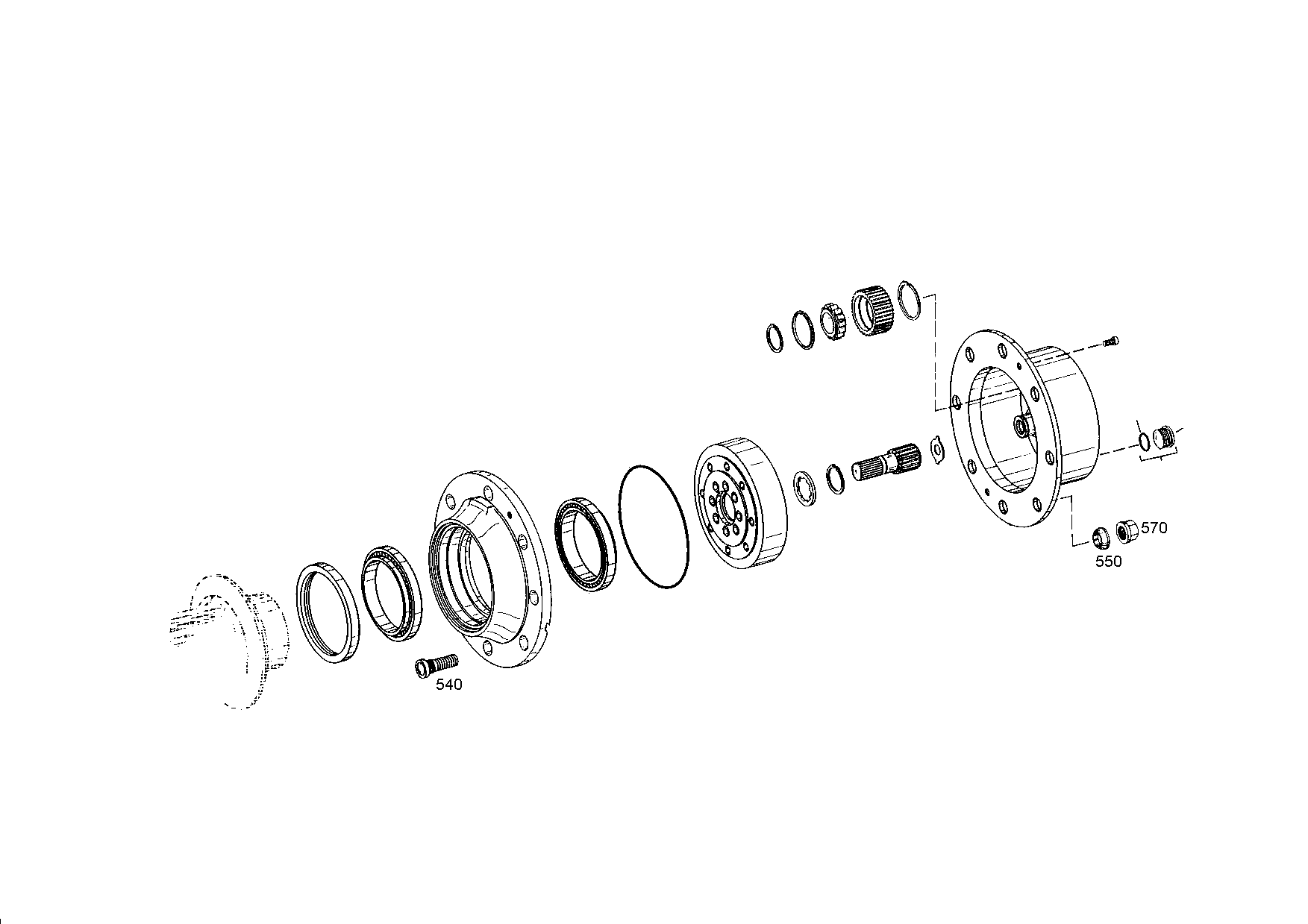 drawing for JOHN DEERE 14M7380 - WHEEL NUT (figure 1)