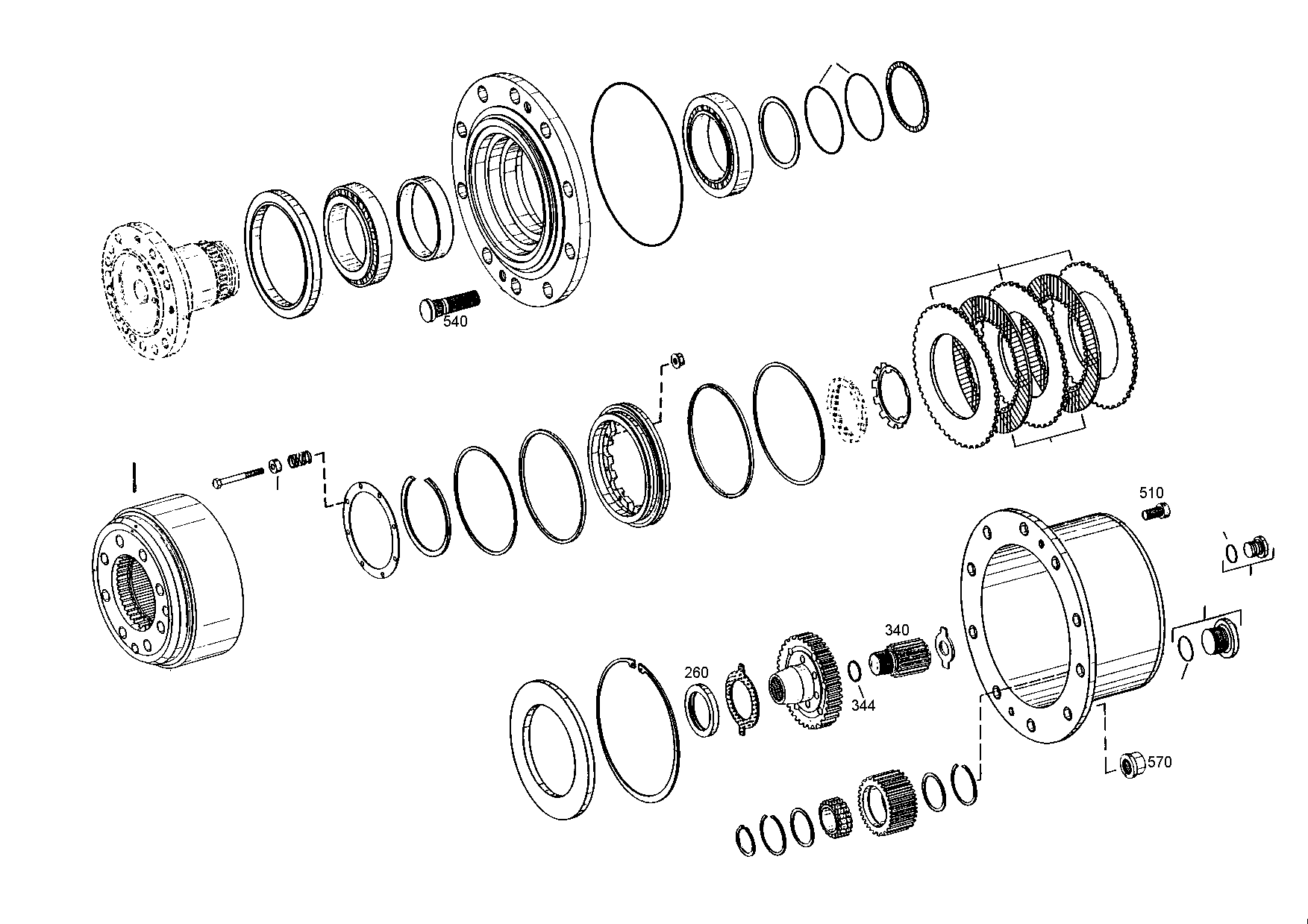 drawing for TEREX EQUIPMENT LIMITED 5904658216 - SUN GEAR SHAFT (figure 3)