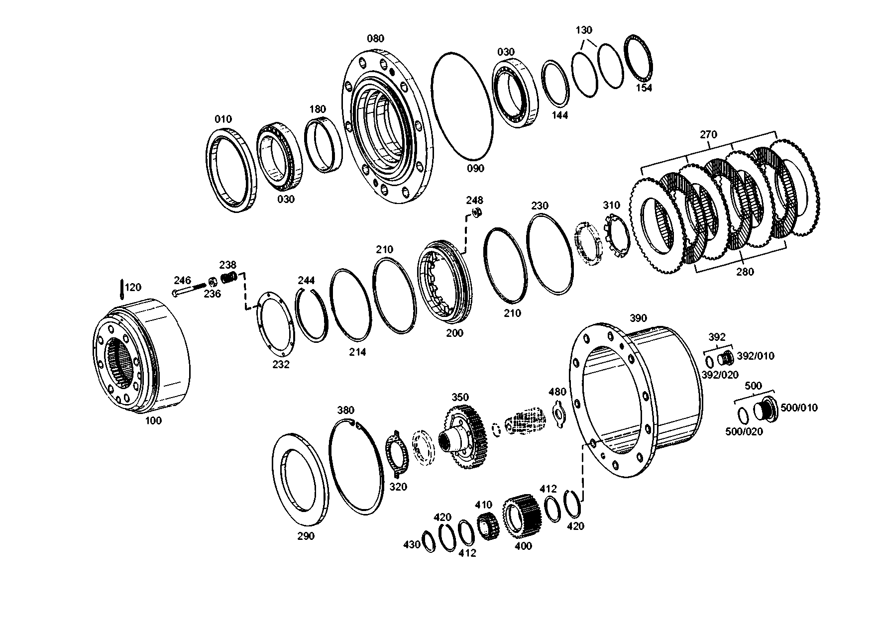 drawing for DOOSAN 0501.314.382 - INNER CLUTCH DISC (figure 3)