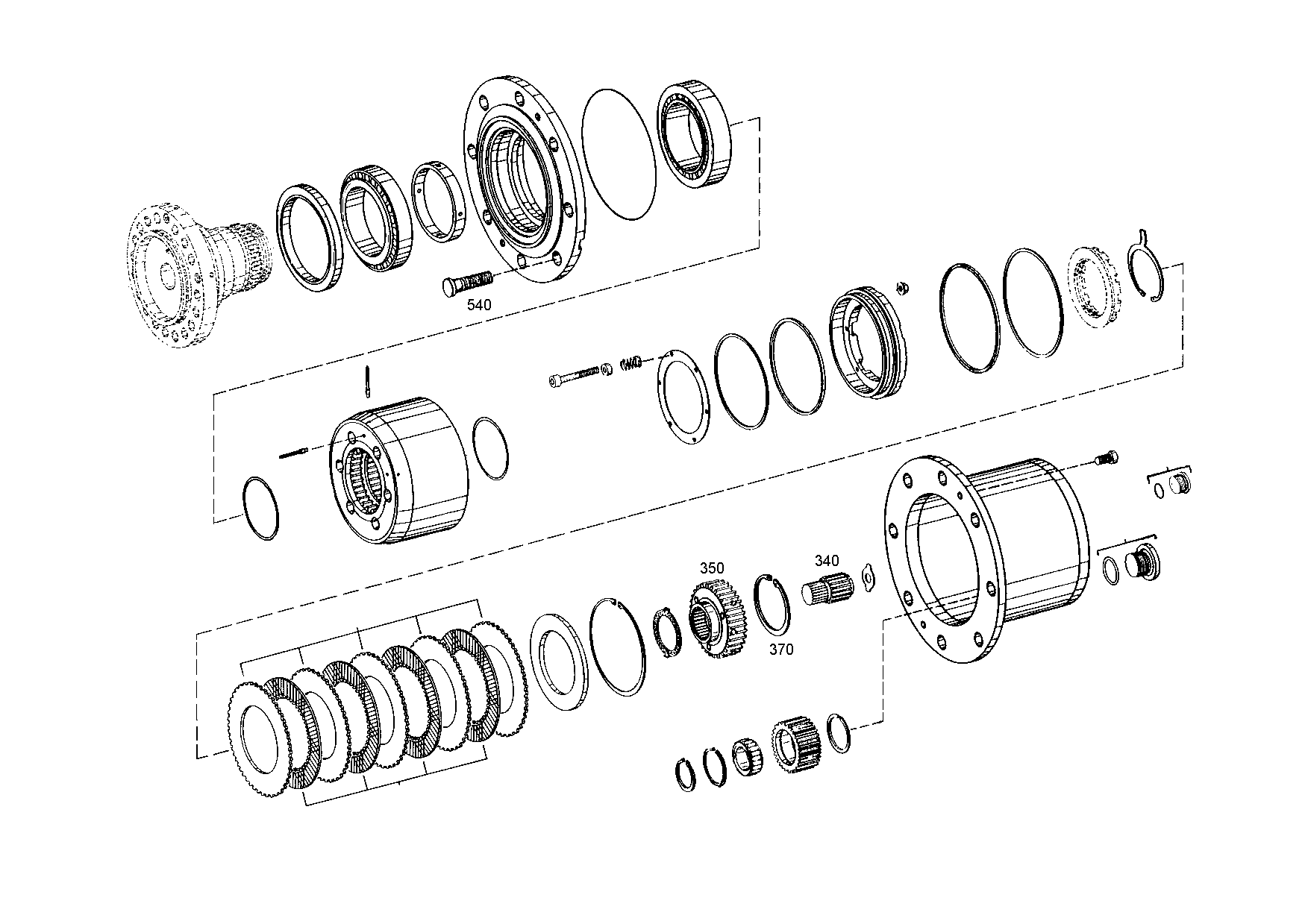 drawing for SCHAEFFER 070.690.149 - DISC CARRIER (figure 1)