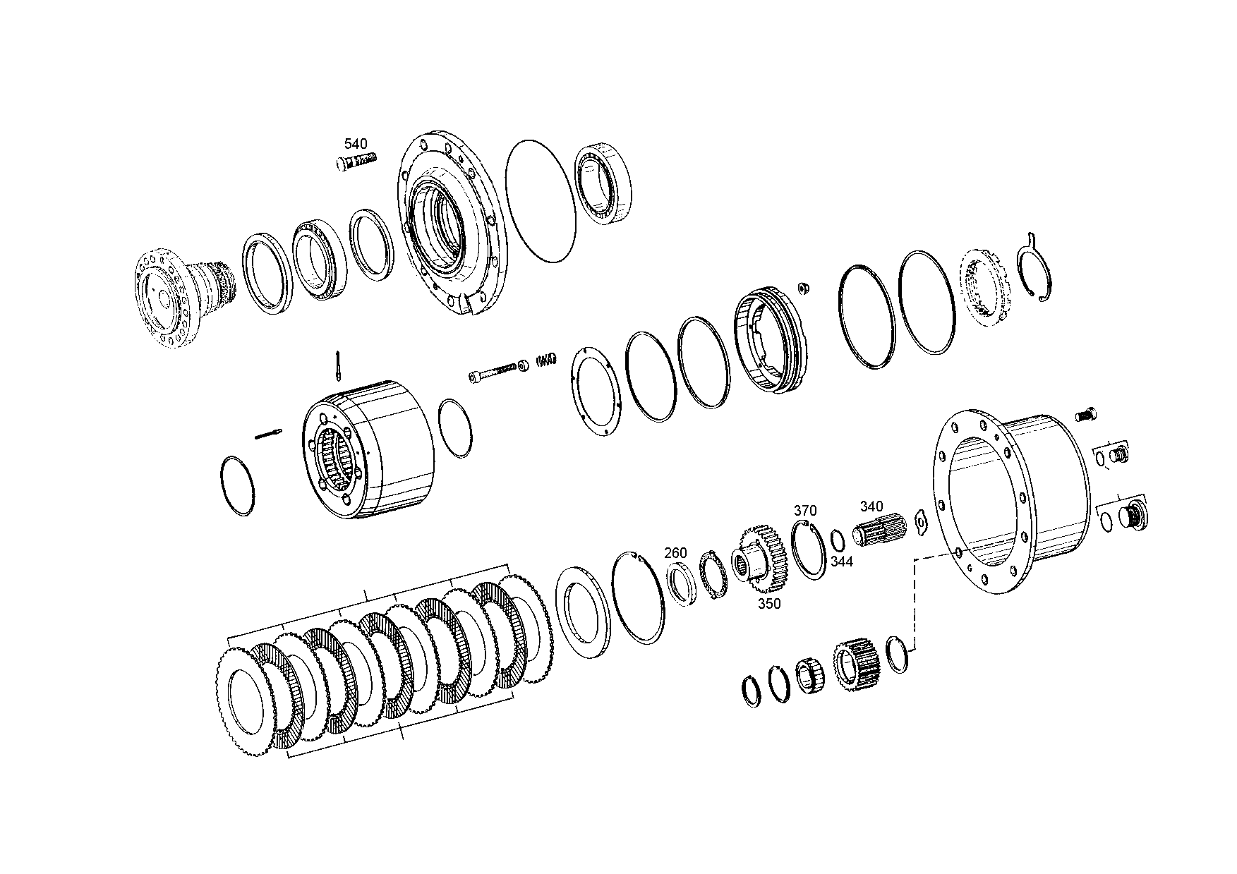 drawing for KOMATSU LTD. 4906253M1 - SHAFT SEAL (figure 2)