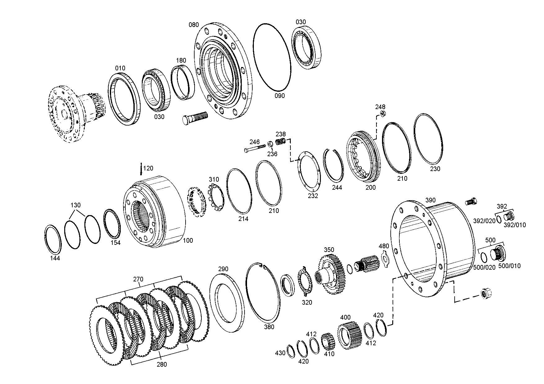drawing for HITACHI 023916 - SLOTTED RING (figure 5)