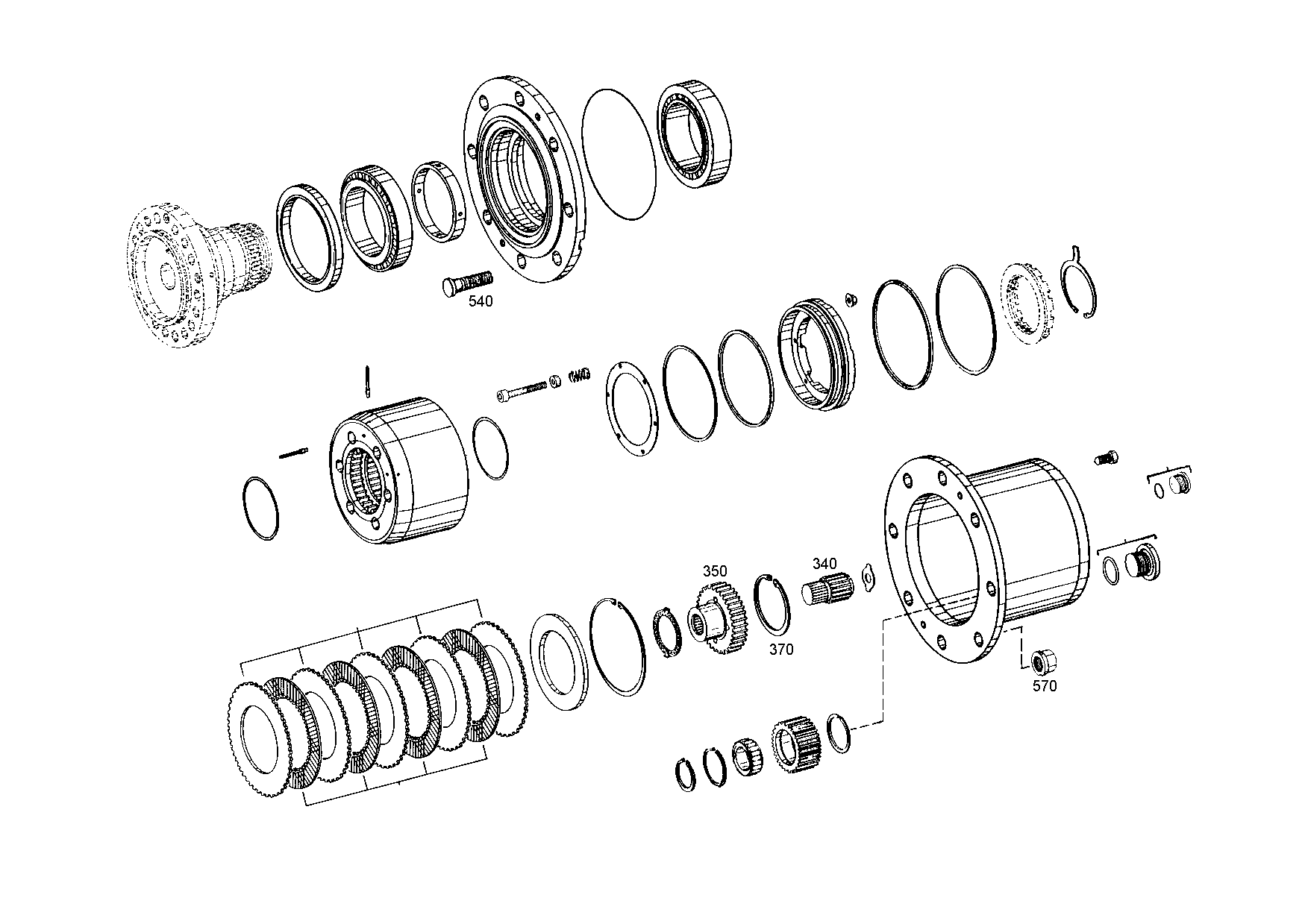 drawing for SCHAEFFER 070.690.149 - DISC CARRIER (figure 2)