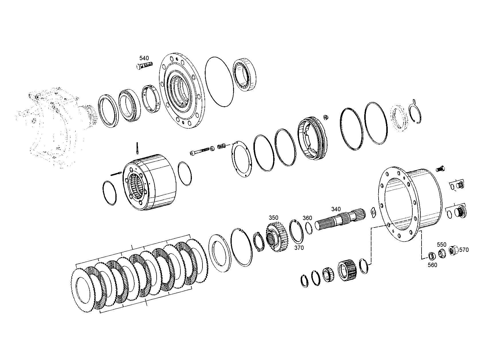 drawing for HYDREMA 104009191 - WHEEL STUD (figure 5)