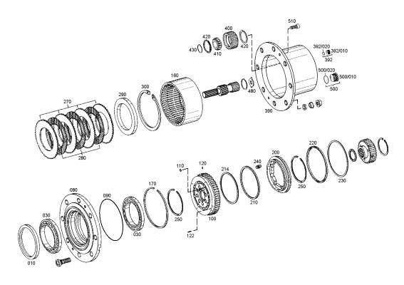 drawing for HITACHI 7015362 - GROOVED RING (figure 3)