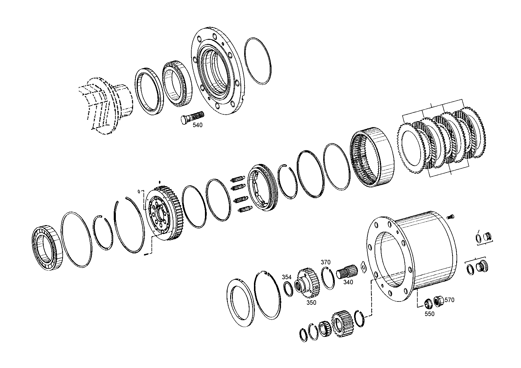 drawing for CNH NEW HOLLAND S1682190 - THRUST WASHER (figure 1)