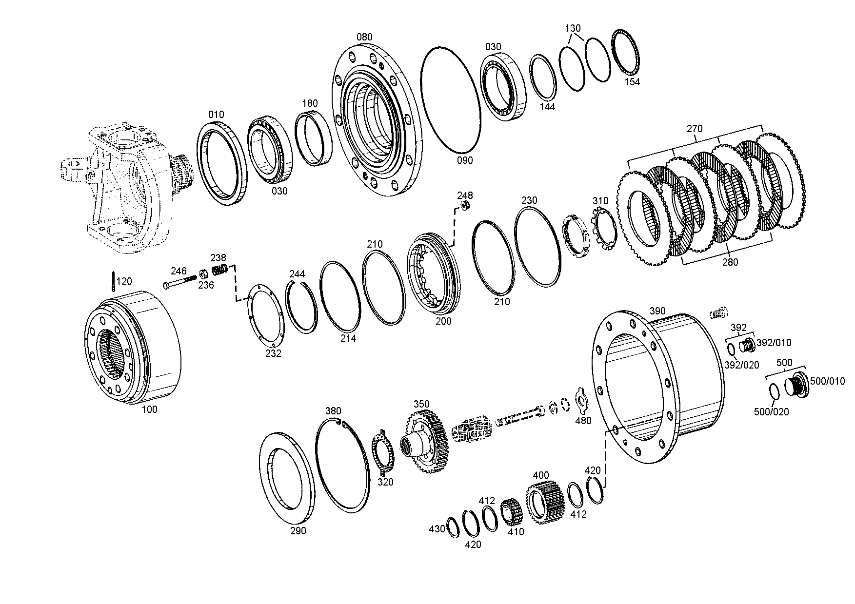 drawing for LIEBHERR GMBH 7012261 - O-RING (figure 1)