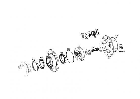 drawing for AGCO F198.300.020.580 - SUN GEAR SHAFT (figure 5)
