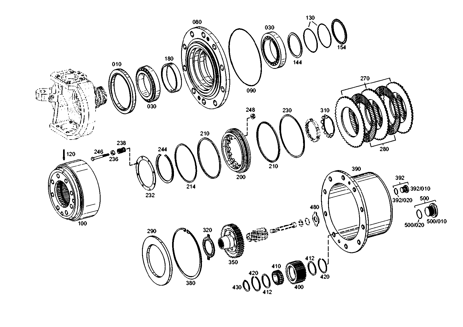 drawing for CUKUROVA AT179503 - I.CLUTCH DISC (figure 1)