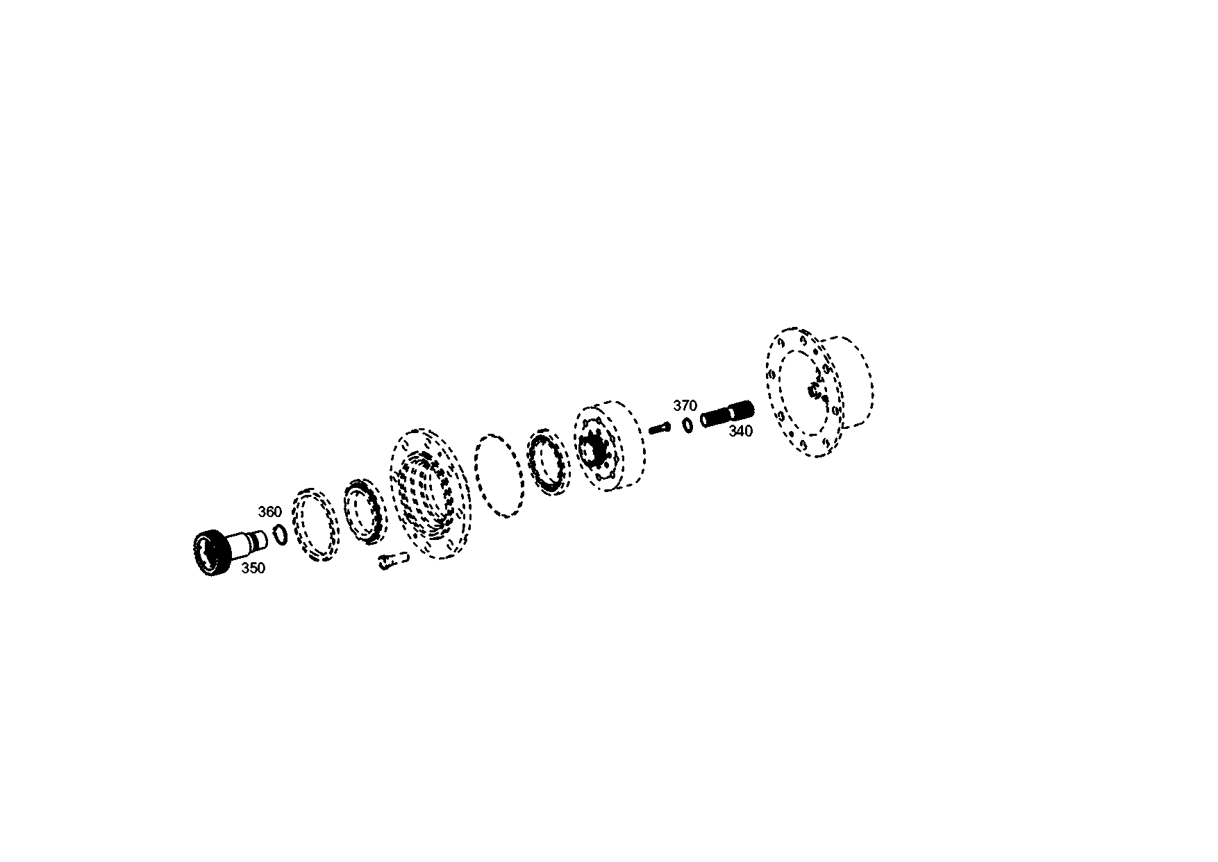 drawing for AGCO F510.300.021.060 - SUN GEAR SHAFT (figure 2)