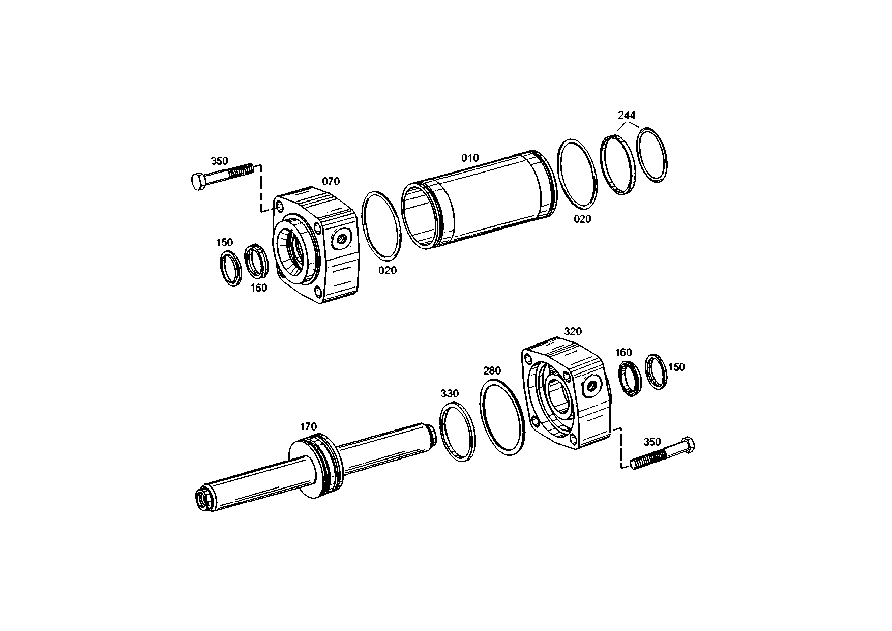 drawing for JOHN DEERE 19M3009 - HEXAGON SCREW (figure 1)