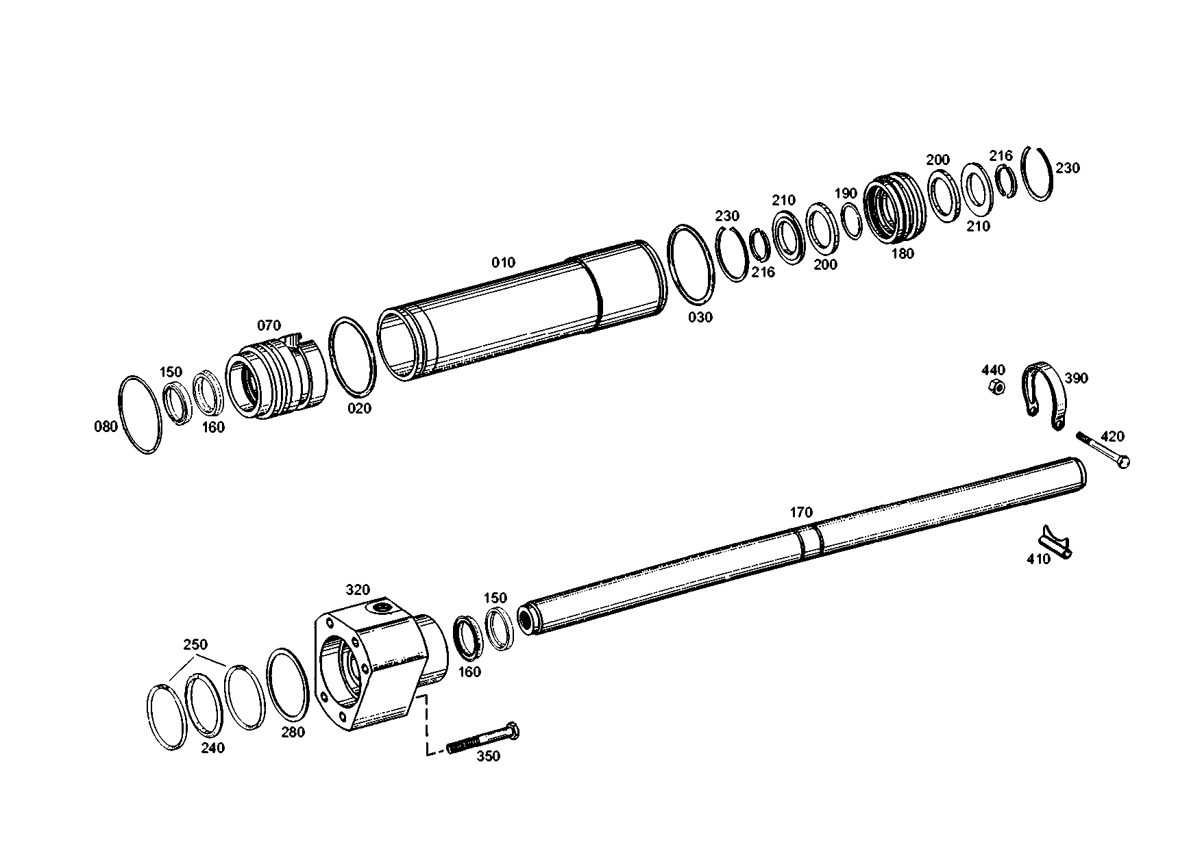 drawing for TEREX EQUIPMENT LIMITED 0530300 - SCRAPER RING (figure 1)