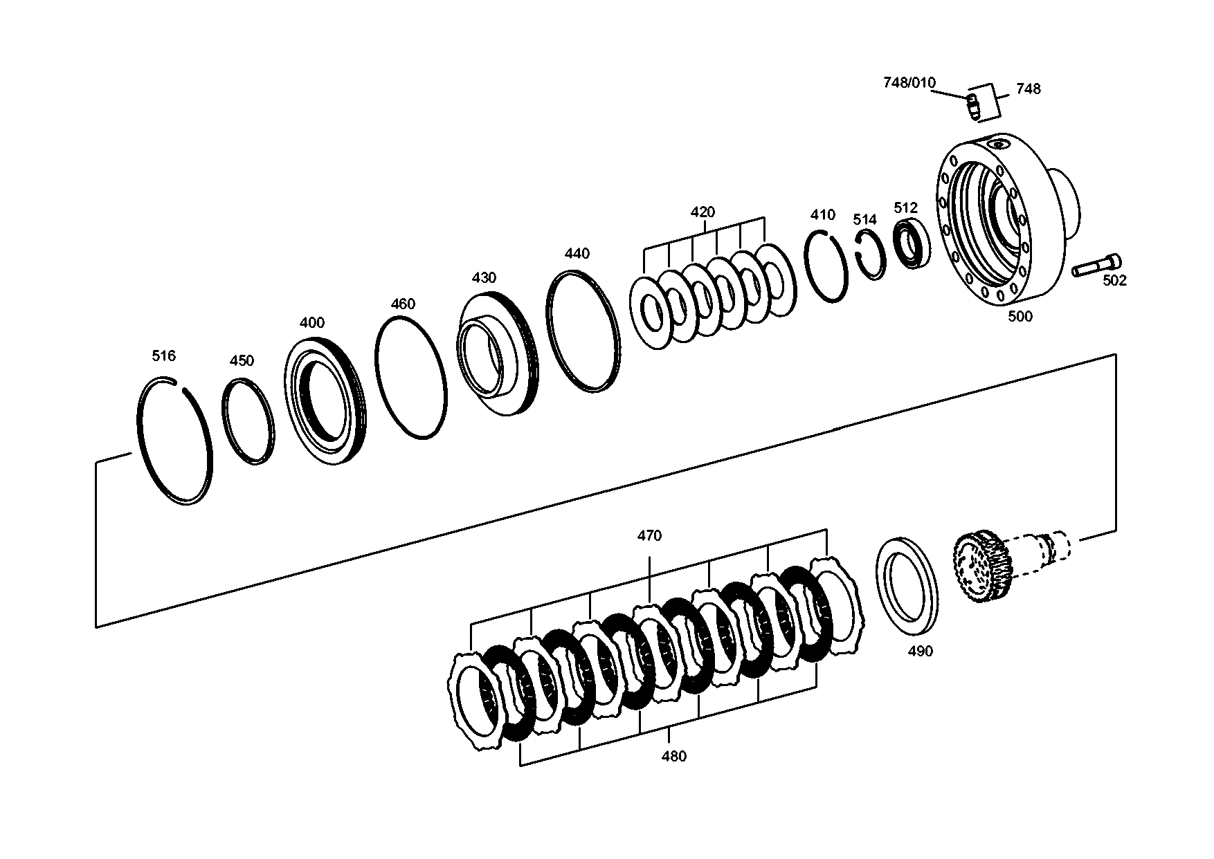 drawing for ATLAS-COPCO-DOMINE 2987017 - OUTER CLUTCH DISC (figure 4)