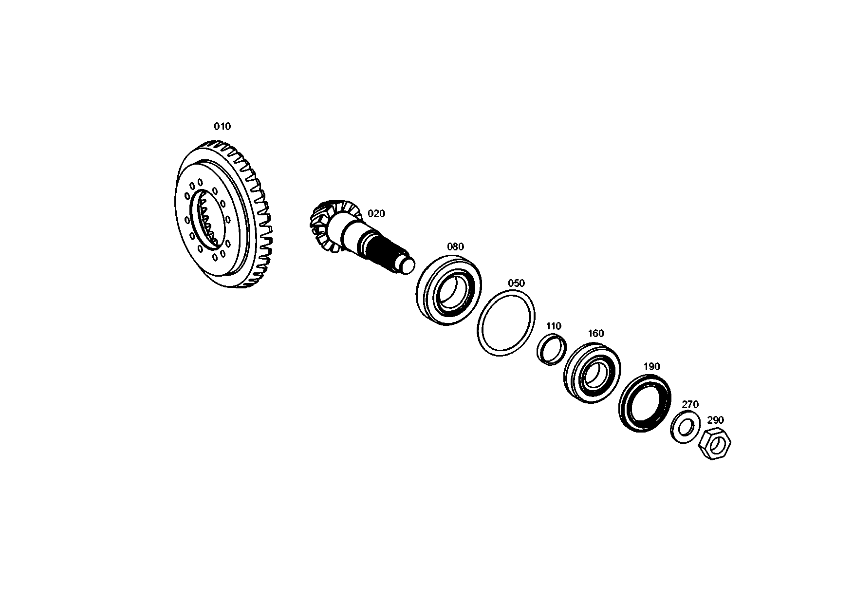 drawing for ATLAS-COPCO-DOMINE 2987539 - HEXAGON NUT (figure 5)