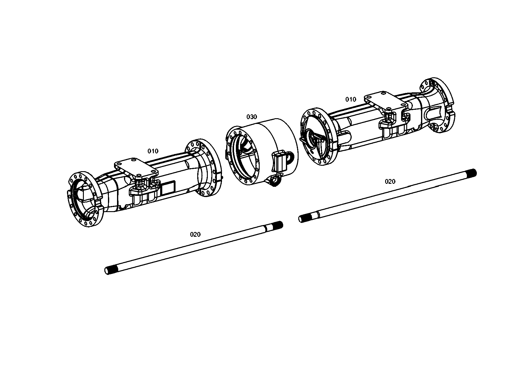 drawing for Hyundai Construction Equipment ZGAQ-02196 - HOUSING-AXLE (figure 5)
