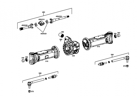 drawing for CNH NEW HOLLAND 84476718 - UNIVERSAL SHAFT (figure 1)