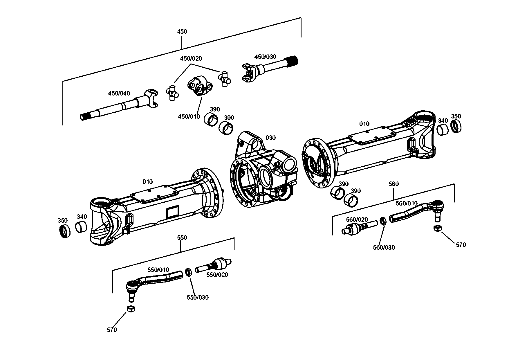 drawing for CNH NEW HOLLAND 84476718 - UNIVERSAL SHAFT (figure 3)