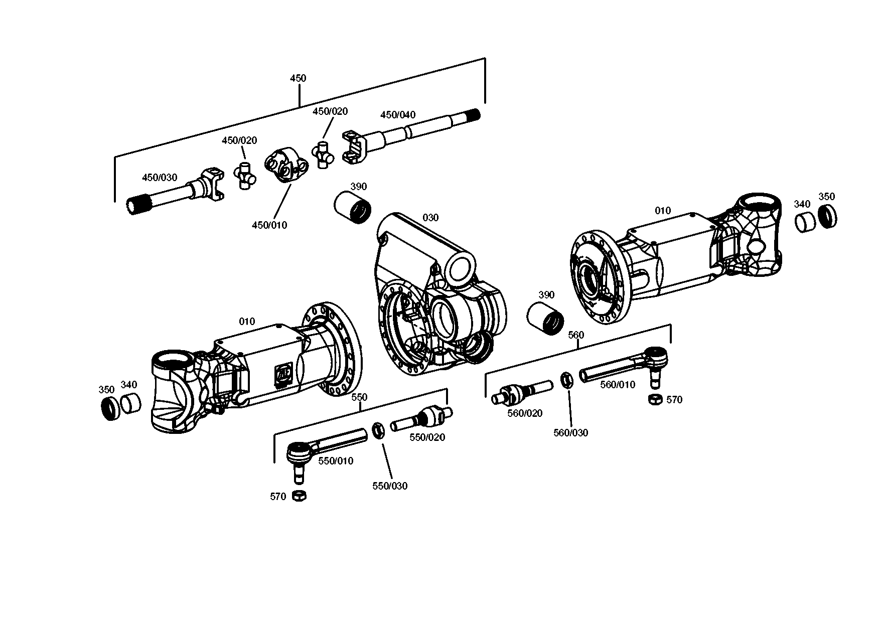 drawing for JOHN DEERE 0501217537 - AXIAL JOINT (figure 2)