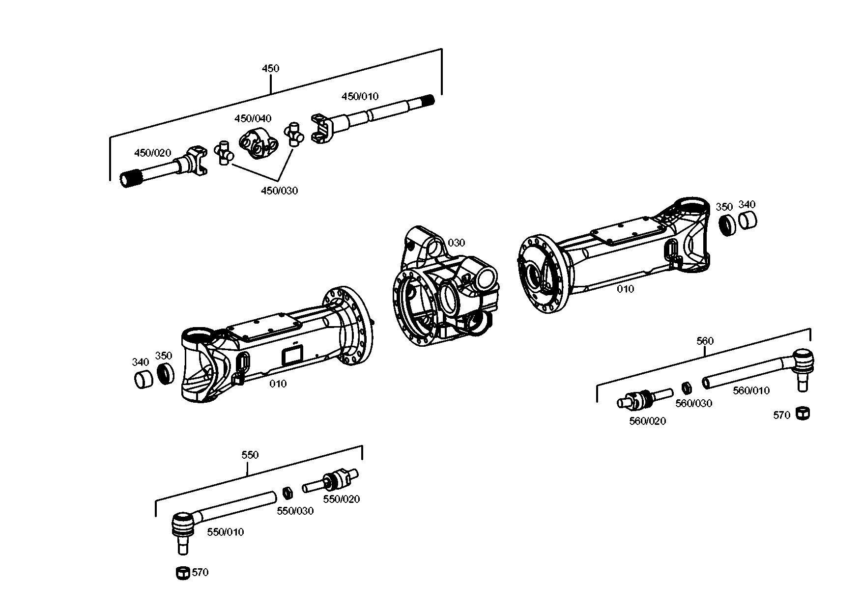 Technical drawing of JOHN DEERE 0501.007.757 TIE ROD with dimensions and layout (figure 4)