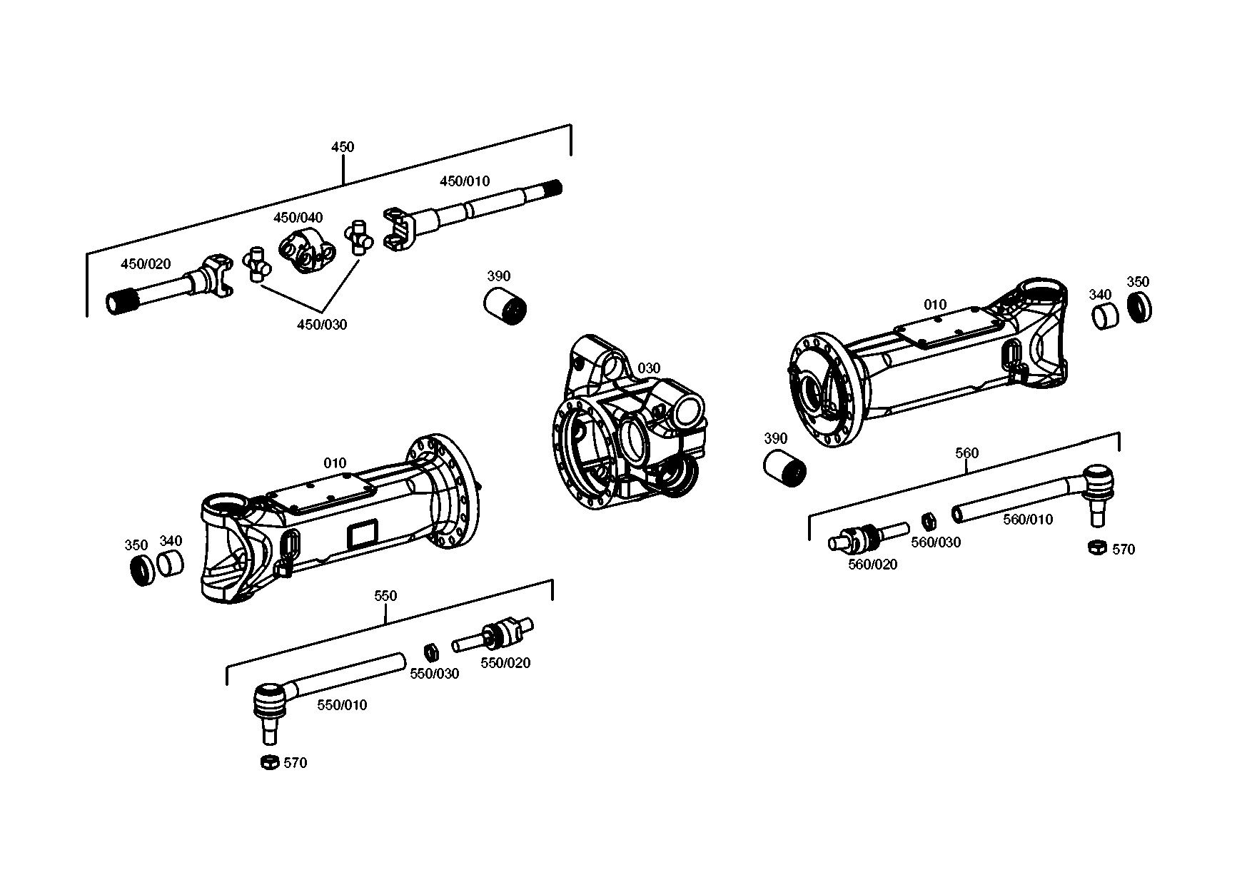 drawing for CNH NEW HOLLAND 84476711 - AXLE DRIVE HOUSING (figure 1)