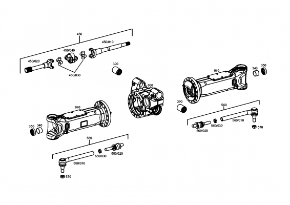 drawing for DOOSAN 23010600079 - UNIVERSAL SHAFT (figure 5)