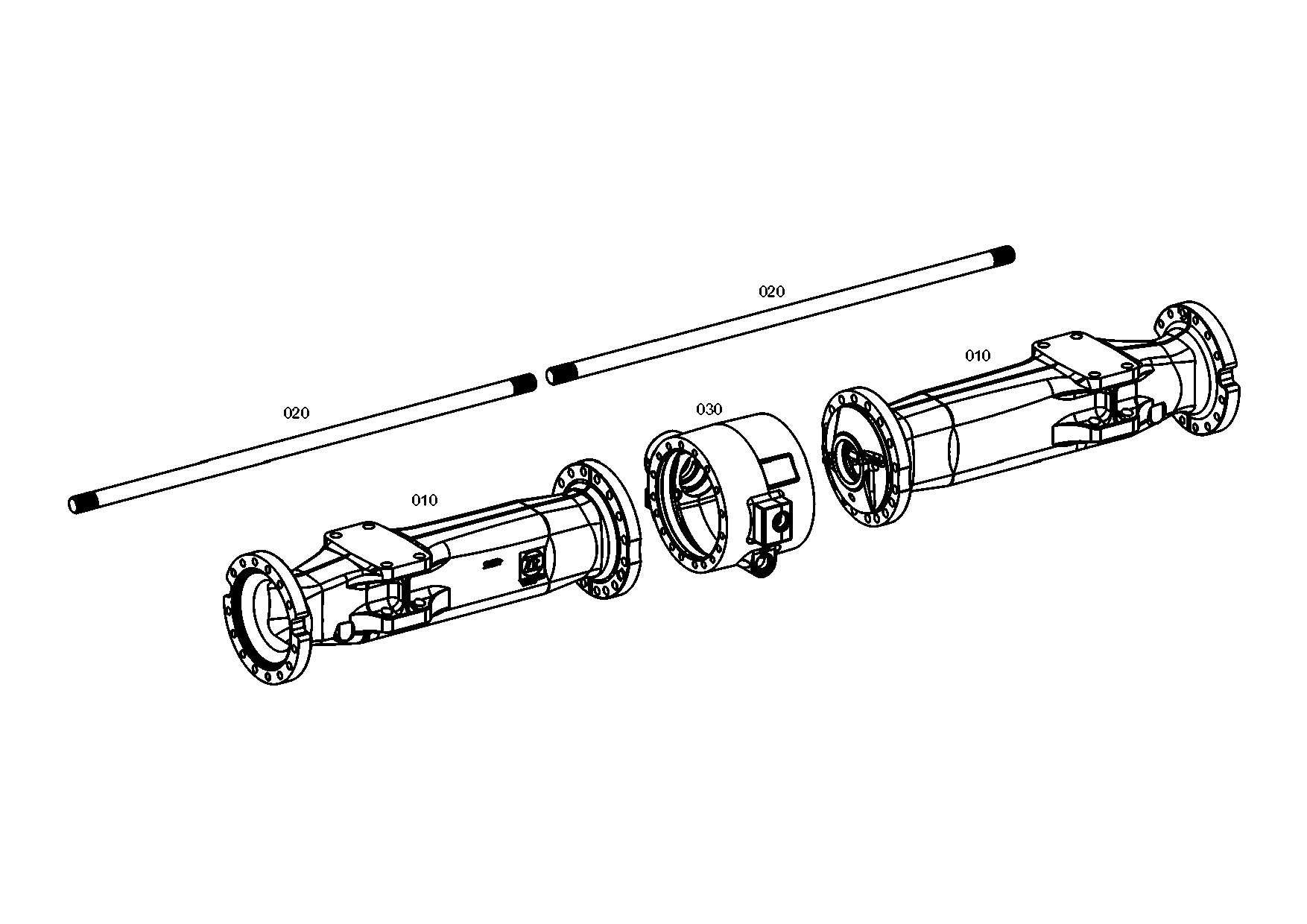 drawing for SENNEBOGEN HYDRAULIKBAGGER GMBH 146778 - STUB SHAFT (figure 1)