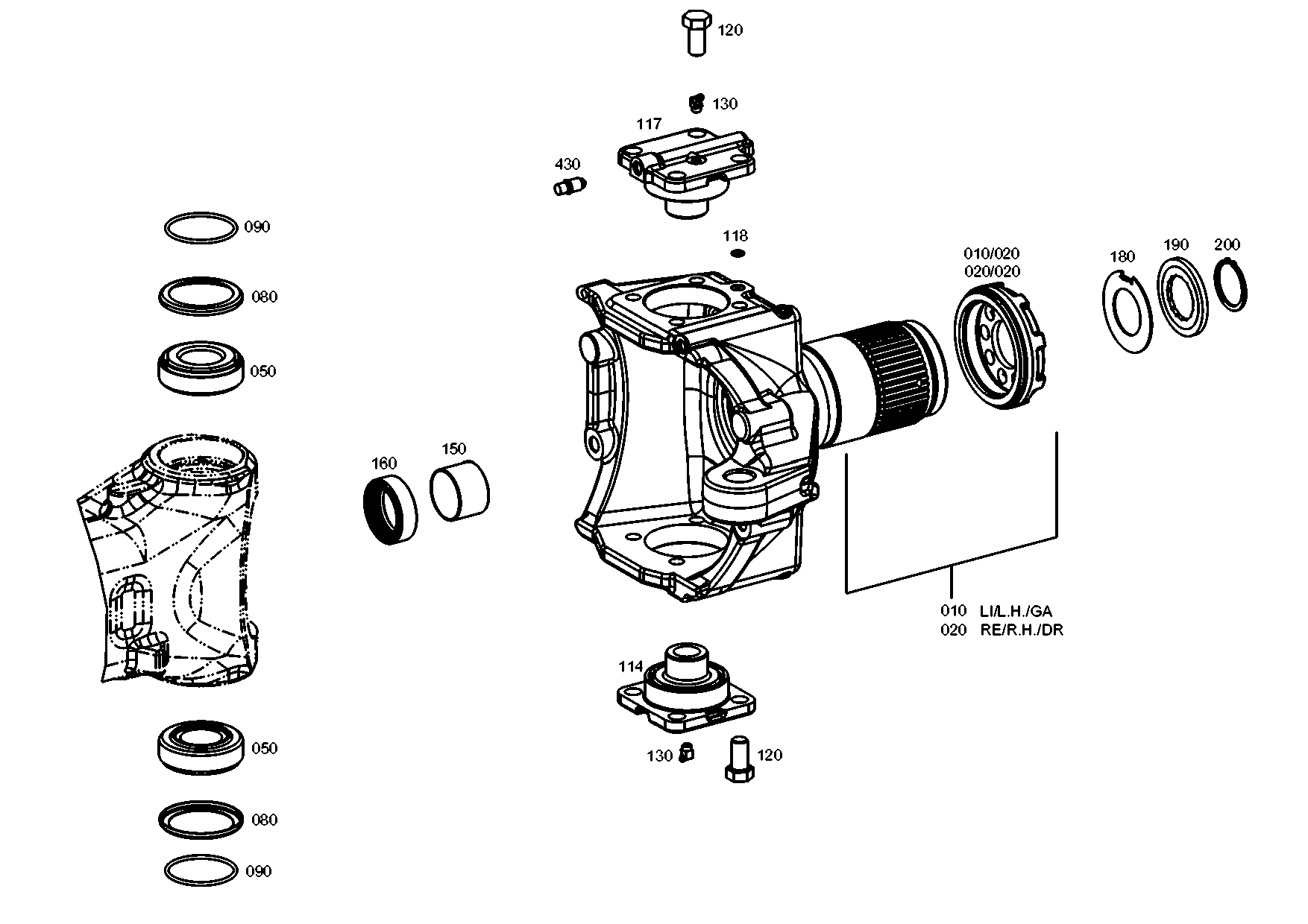 drawing for JOHN DEERE 0730501302 - RETAINING RING (figure 4)