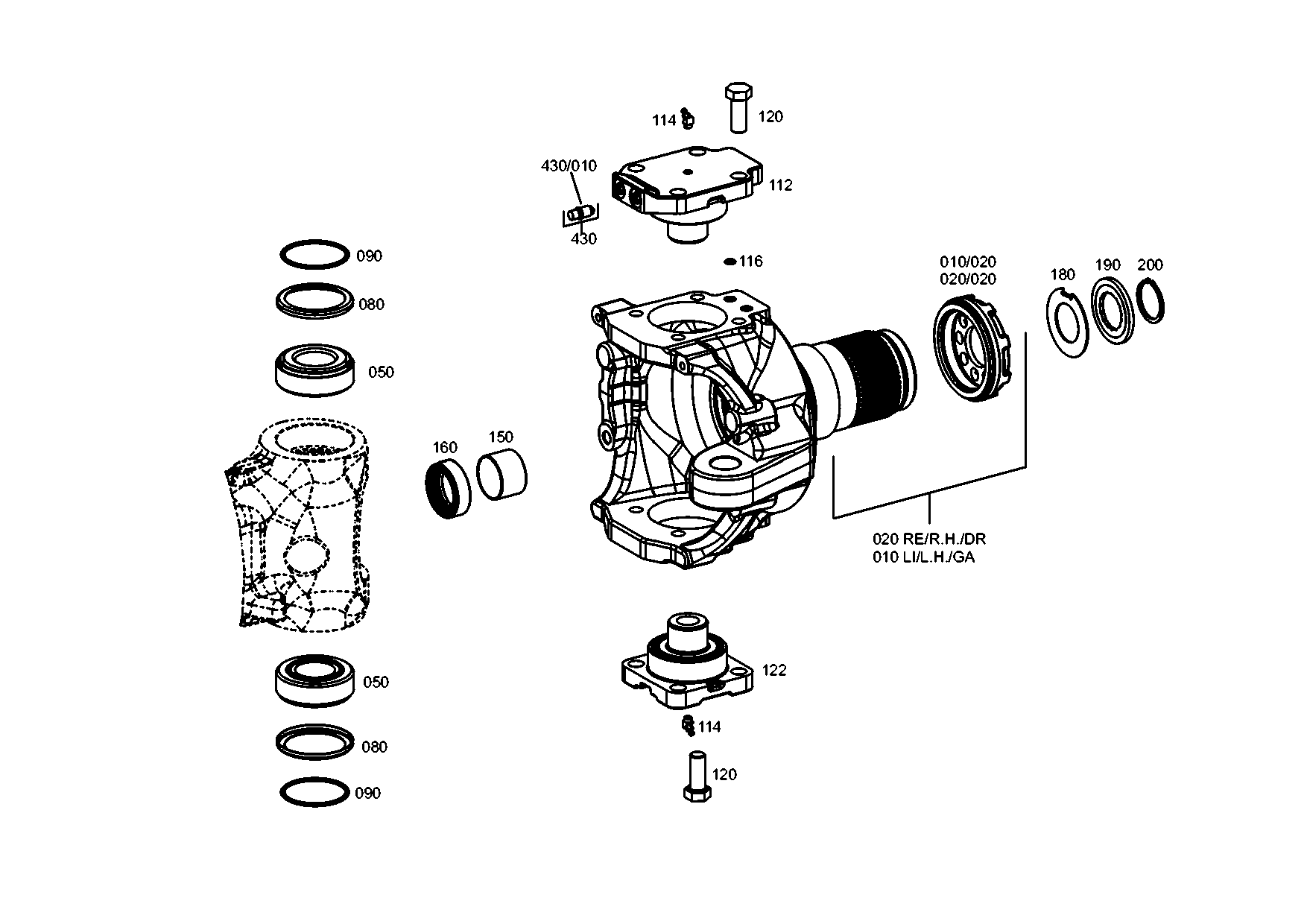 drawing for JOHN DEERE 0730501302 - RETAINING RING (figure 5)