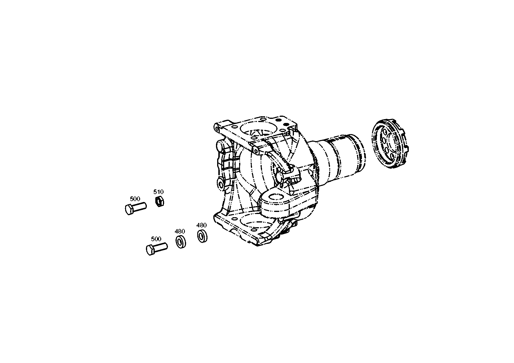 drawing for JOHN DEERE 0730105643 - STOP WASHER (figure 2)