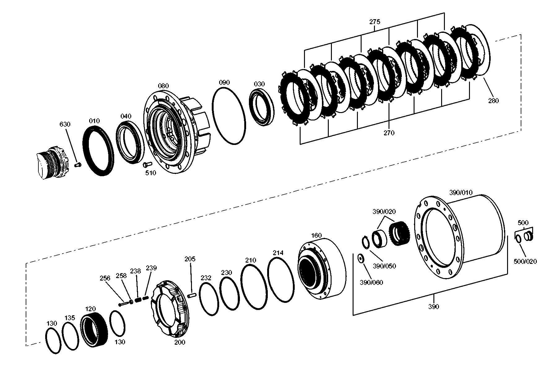 drawing for JLG INDUSTRIES, INC. 10219751 - INNER CLUTCH DISC (figure 1)