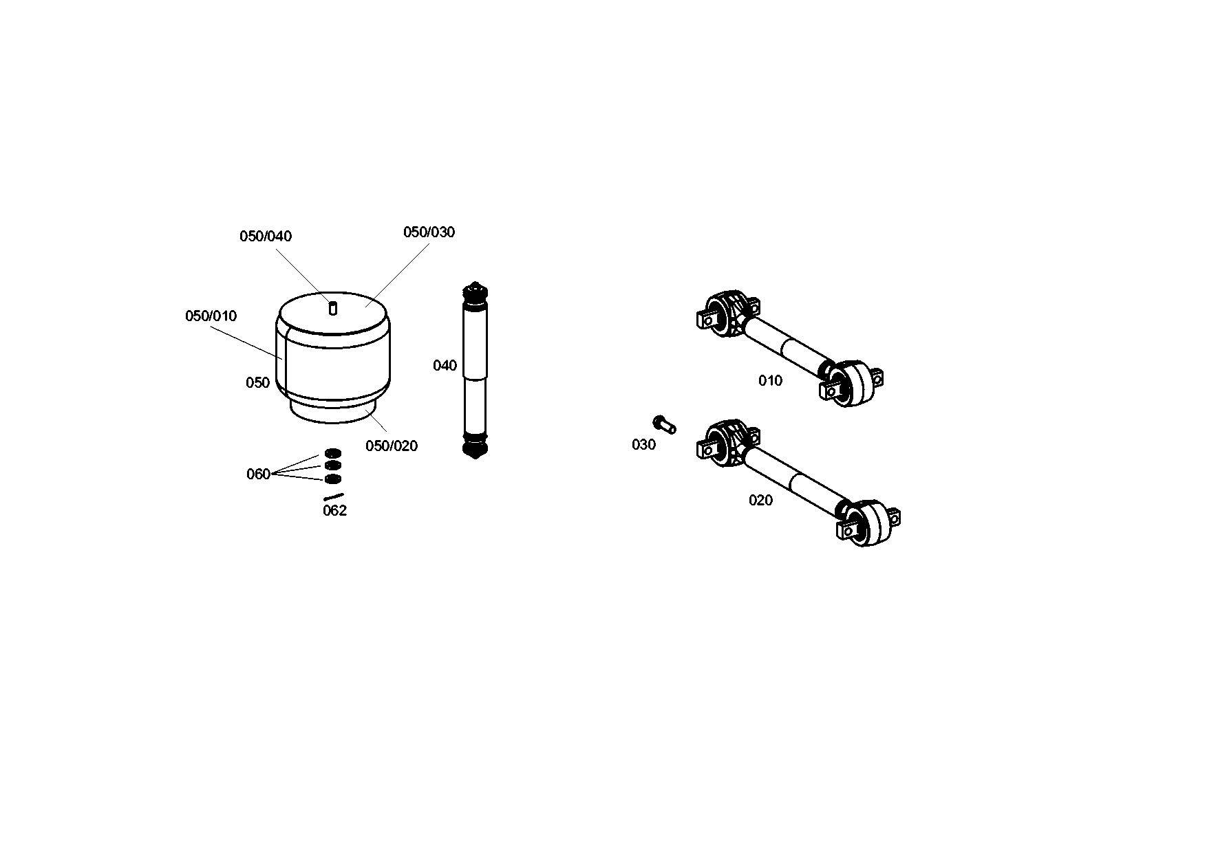 drawing for Hyundai Construction Equipment 551708CZZ0 - AIR SPRING (figure 3)