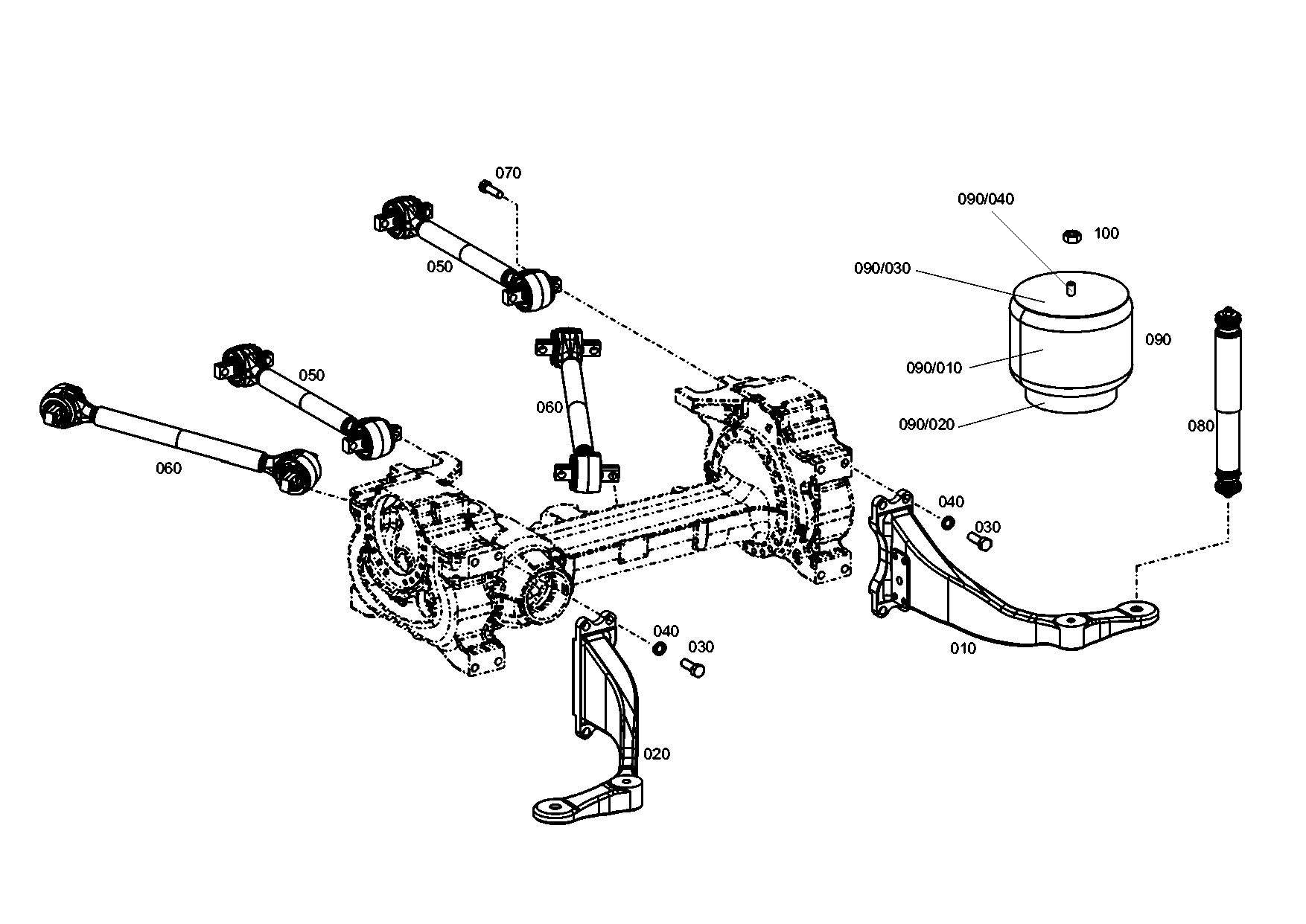 Technical drawing of SOLARIS-BUS 0870-317-843 TRAILING LINK with dimensions and layout (figure 4)