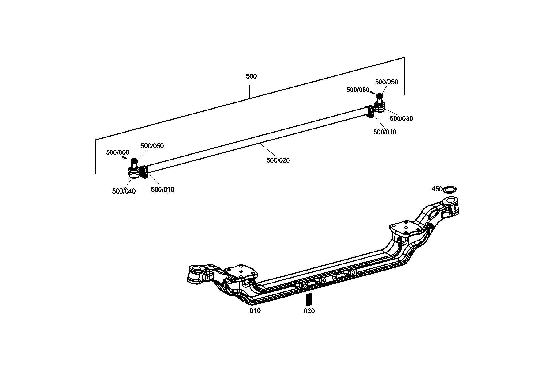 drawing for MAN N1.01102-0298 - TIE ROD (figure 3)