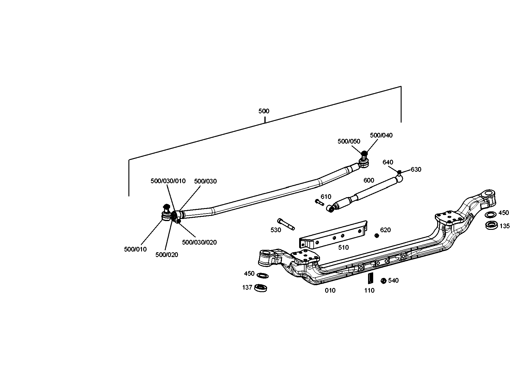 drawing for EVOBUS A6293300503 - TIE ROD (figure 5)