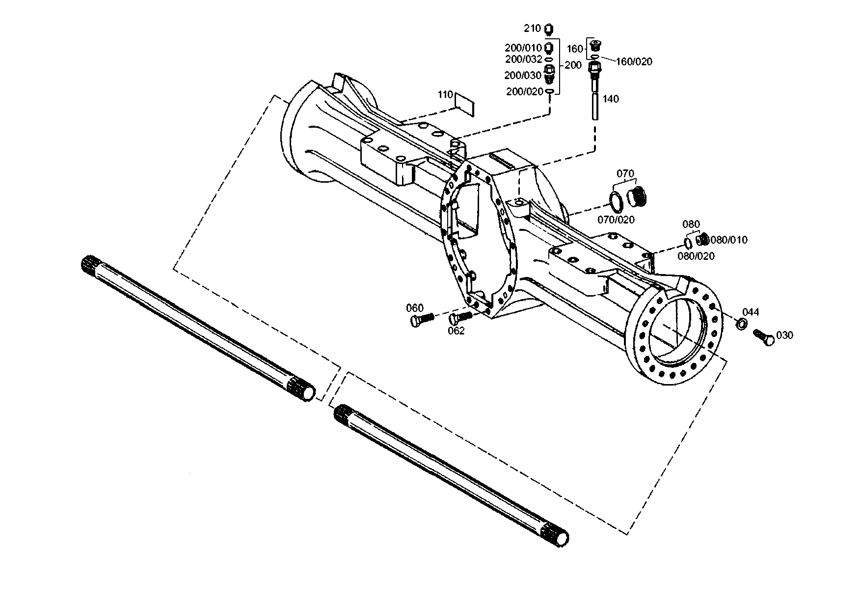 drawing for DOOSAN MX352426 - BREATHER (figure 1)