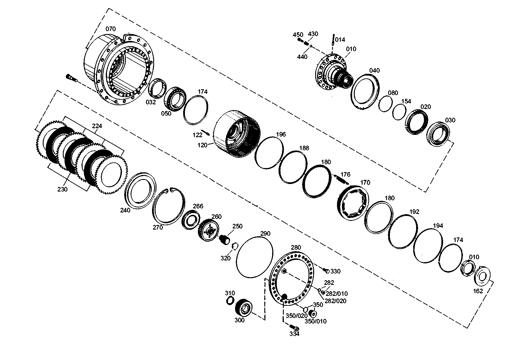 drawing for LIEBHERR GMBH 7623429 - PLANET CARRIER (figure 1)